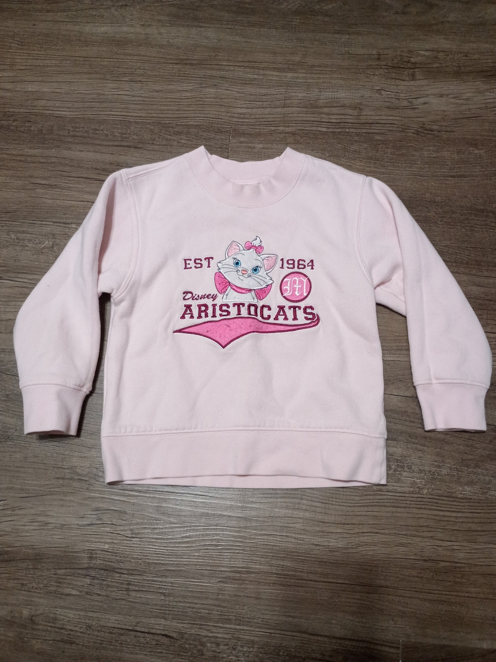 Disney Aristocats Pink Crewneck Sweatshirt for Kids